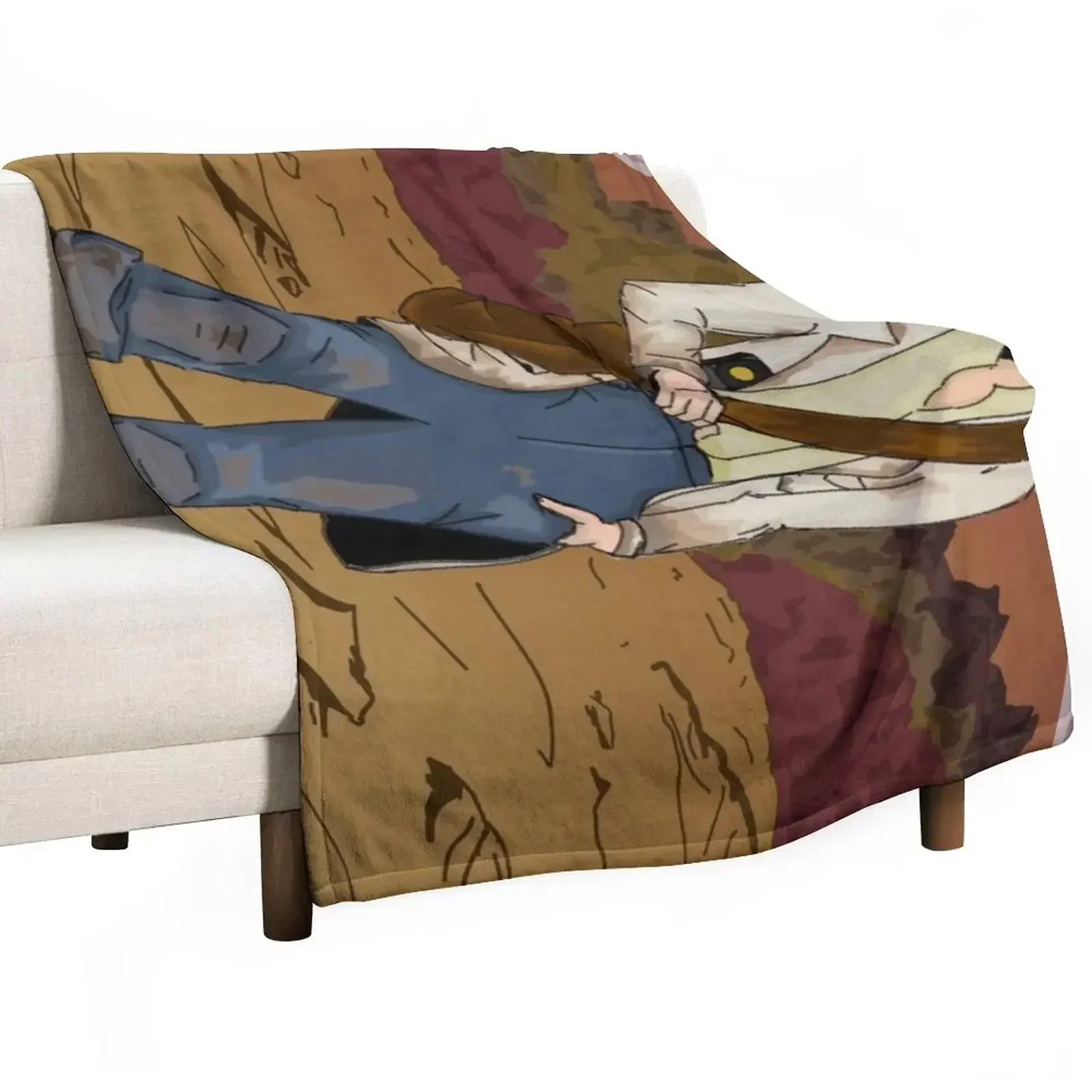 Arcade Vegas - New Vegas Arcade Gannon Throw Blanket