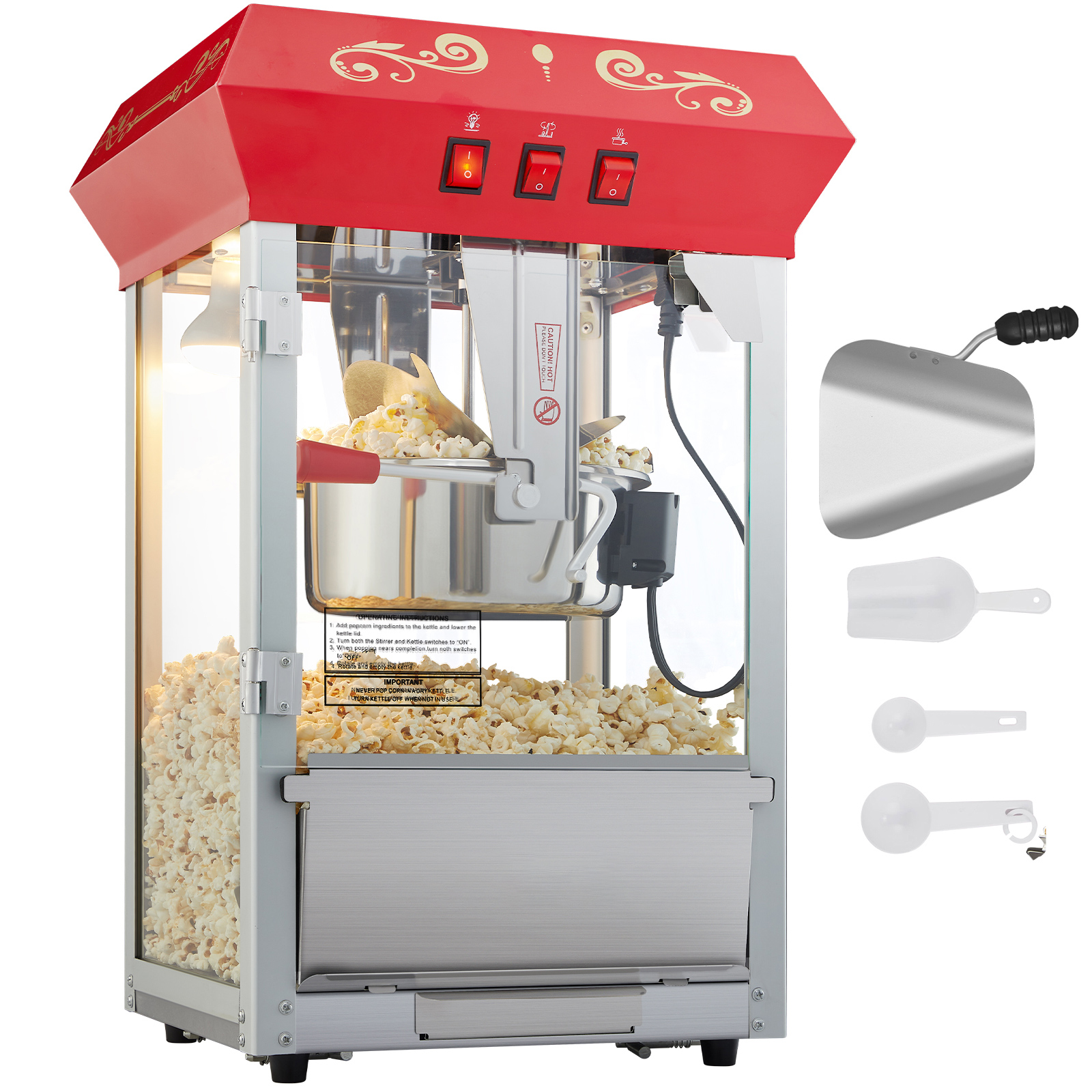 Popcorn Vending Machine - SucceBuy 8 12Oz Popcorn MakerPopcorn Popper