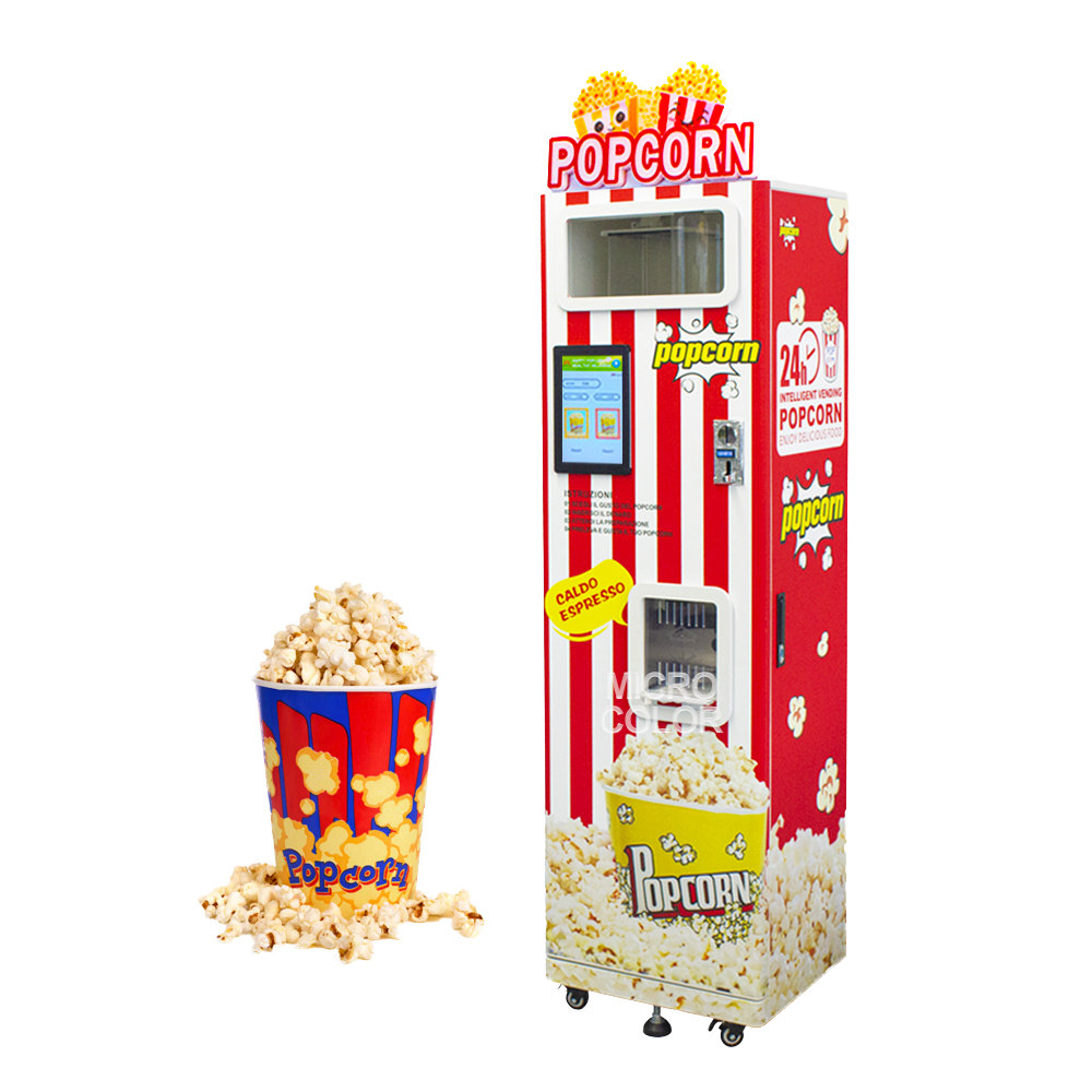 Full Automatic  Commercial Pop - đánh giá và giá Popcorn Vending Machine