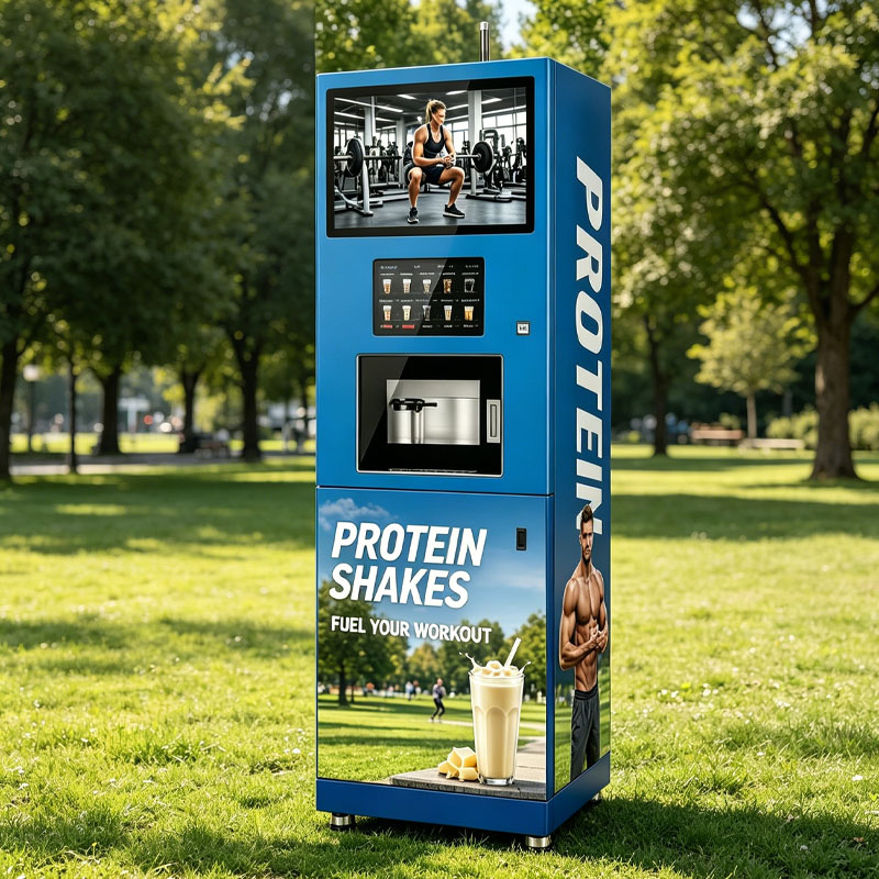 Protein Smoothie Vending Machi - đánh giá và giá Popcorn Vending Machine