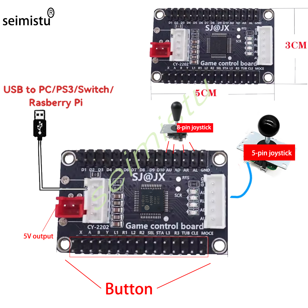 1 Player DIY Arcade USB Zero D - đánh giá và giá Arcade Button Pcb
