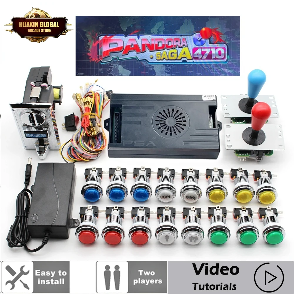 2 Player 4710 in 1 Pandora Sag - đánh giá và giá Arcade Button Pcb