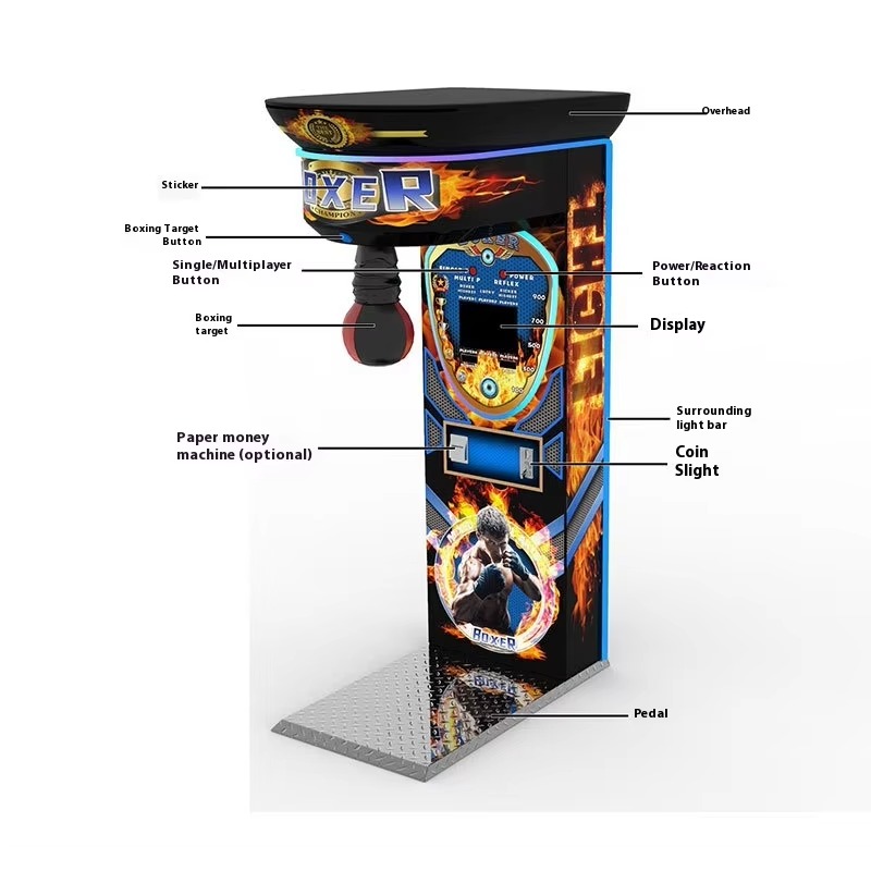 Black King Boxing Arcade Machi - đánh giá và giá Arcade Game Coin
