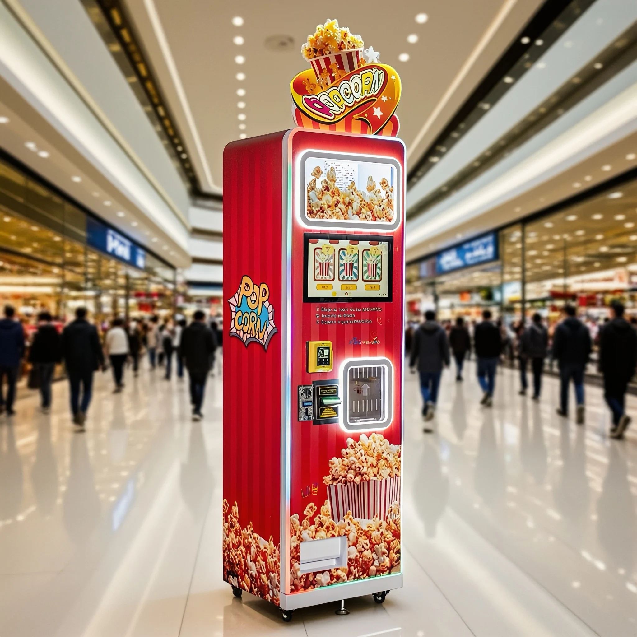 Best Seller 3 Flavoured Fully  - đánh giá và giá Popcorn Vending Machine