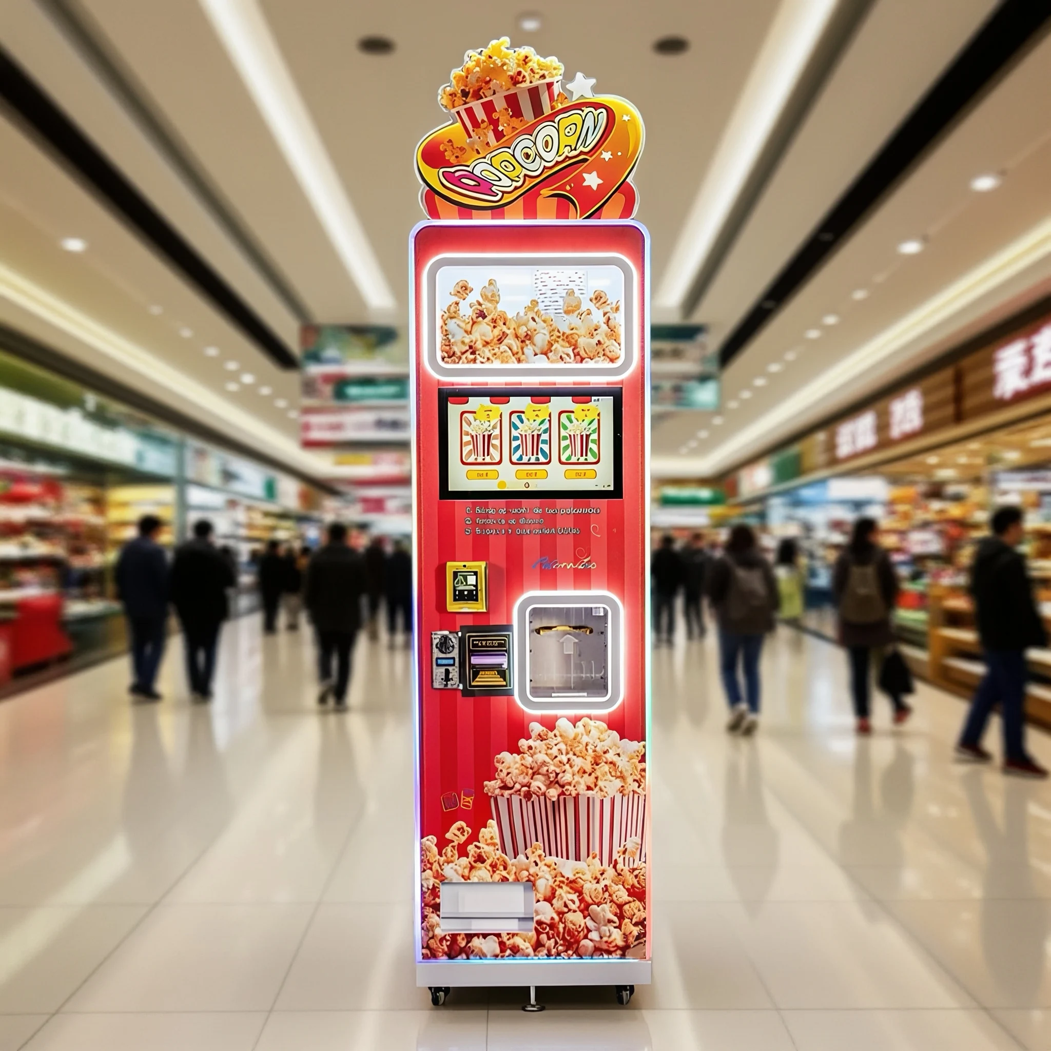 Best Seller 3 Flavoured Fully  - đánh giá và giá Popcorn Vending Machine