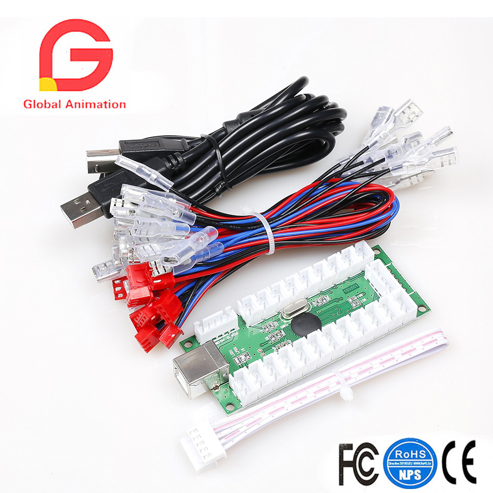 Zero Delay-USB Encoder to PC J - đánh giá và giá Arcade Button Pcb
